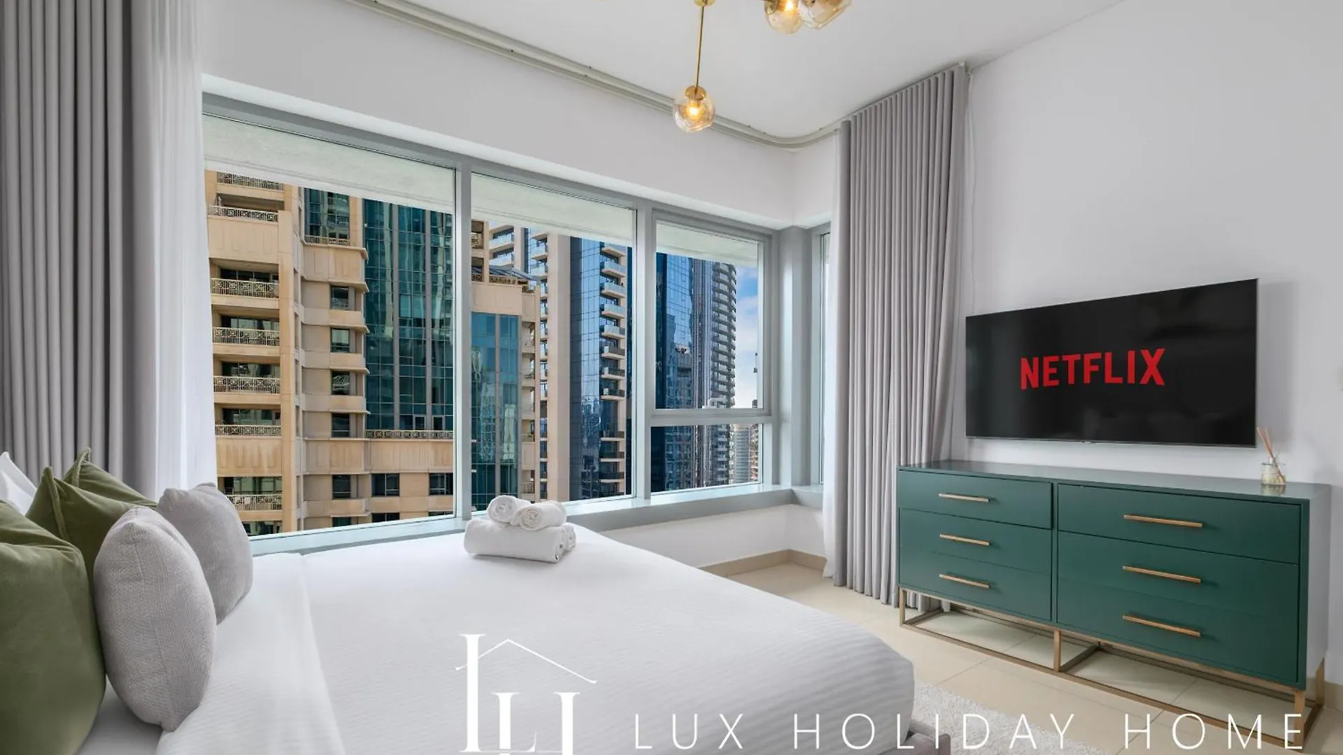 Apartmán Lux The Burj Khalifa Fountain View Suite Dubaj