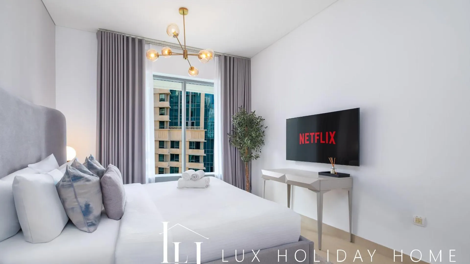 Apartmán Lux The Burj Khalifa Fountain View Suite Dubaj